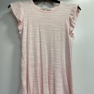 NWOT Loft Flutter Sleeve Top